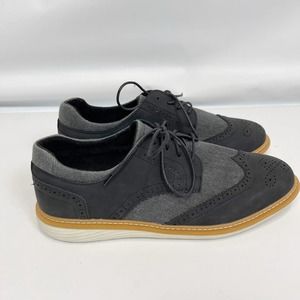 Xray Mens Oxfords Black Gray Size 13 (46) EUC Casual Dress